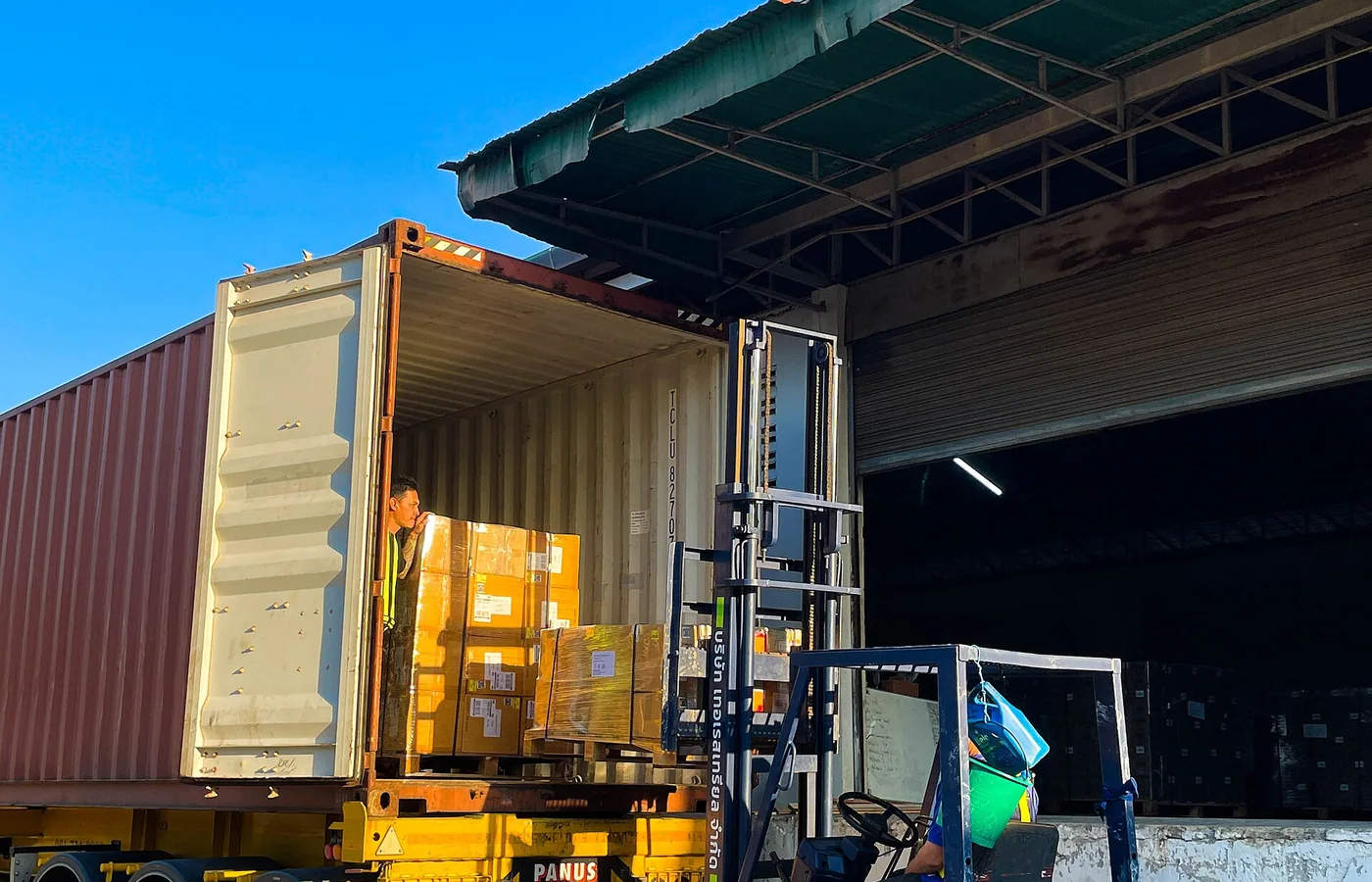 Container loading and shipment release reference photograph